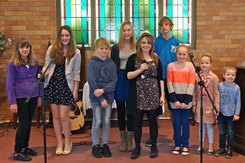 Young people enjoy leading worship at Kairos Uniting Church in Clayfield. Photo by Susan Dio