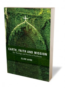 A 3D representation of the book Earth, Faith and Mission by Clive Ayre.