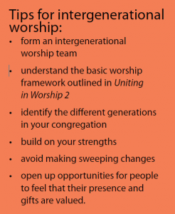 Tips for intergenerational worship