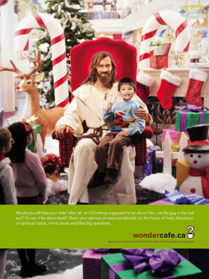 United Church of Canada 2006 wondercafe Christmas advertisement