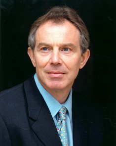 Former British prime minister Tony Blair