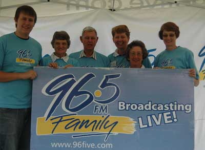 The Aspley Uniting Church team at the 96.5fm live broadcast. Photo by David Oates