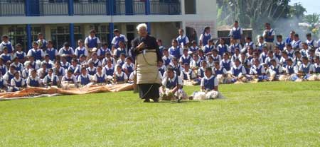 Celebrations at Queen Salote College in Nuku’alofa, Tonga. Photo courtesy of Angela Lester