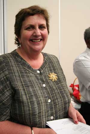 UnitingCare Chief Executive Officer Anne Cross at the 27th Synod.  Photo by Osker Lau