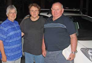 Vera Otto, Barb Peel, and Tom Stanton are just some of the team of drivers from LINC. Photo by Sue Allen