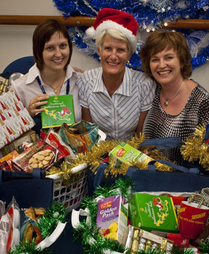 From left: Blue Care Gold Coast Allied Health is Southport Dietician Donna Hickling, Southport Allied Health Assistant Gail Griffiths and Elanora Administration Officer Ann Langley. Photo courtesy of Blue Care
