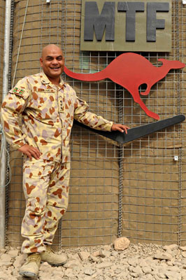 Chaplain Alamoti Lavaki. Photo courtesy of the Australian Department of Defence