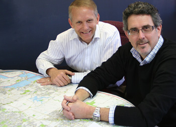 Synod Property Resources team members Gary Adsett and Stephen Peake. Photo by Holly Jewell