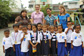 Elizabeth Mullan with staff and students of Smokey Mountain II school in the Philippines. Photo courtesy of UnitingWorld