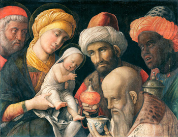 Andrea Mantegna’s Adoration of the Magi (1495-1505).