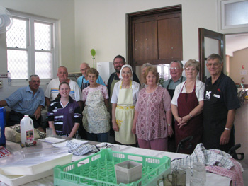 Some of the breakfast volunteers at Maryborough Uniting Church.