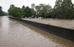 Brough Bridge, in Esk, after it was used as an escape route for some people. Photo by George Winter