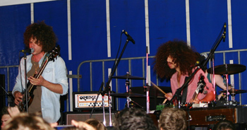 Wolfmother perform at the West End, Brisbane, flood relief gig. Photo by Tony Robinson
