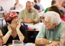 Dr Shirley Coulson and Gavin Caird at the last workshop of 2010. Photo by Mardi Lumsden