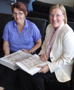 Dr Elizabeth Boase (left) and Dr Vicky Balabanski, Co-Directors of Biblical Studies at Uniting College for Leadership and Theology in South Australia. Photo by Caryn Rogers