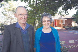 Synod Green Church advocates Rev Dr Clive Ayre and Rev Judith Dalton volunteer their time for the Church. Photo by Osker Lau