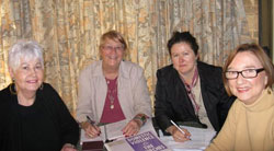 Some of the JCDVPP Management Committee members. From left: Lorraine Stafford, Ruth Stewart, Amanda Moss and Hazel Eivers. Photo courtesy of Hazel Eivers 