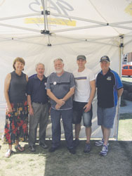 The Gap Uniting Church members with 96five’s Billy Diehm (right). Photo courtesy of 96five