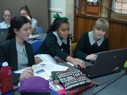 Year Nine students at Clayfield College. Photo courtesy of Clayfield College 