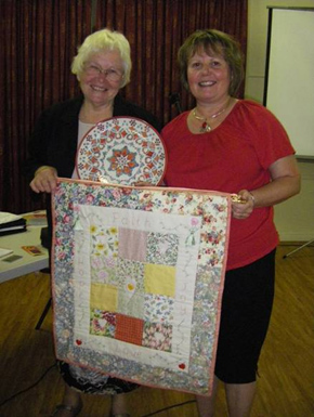 Jean Dodd and Downs Presbytery Minister, Sharon Kirk, at the celebration. Photo by Karen Dunmill