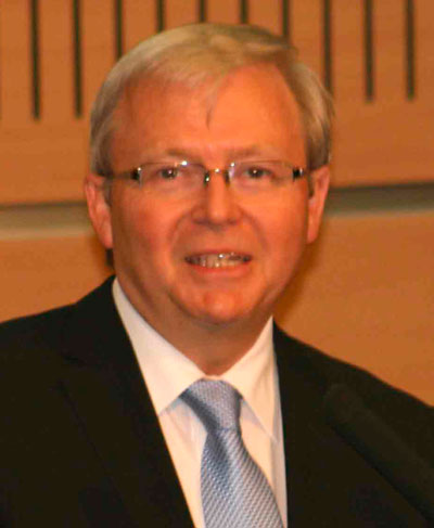 Kevin Rudd. Photo courtesy of John Harrison