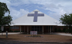 The solar panels at Caloundra Uniting Church