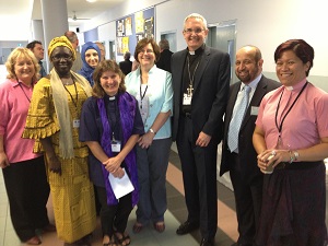 President Andrew Dutney with members of the AICC. Photo courtesy of the Uniting Church in Australia Assembly