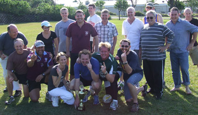 Teams celebrate Country\'s win at the Charles Farnsworthy Memorial Cup. Photo: Matt Gees