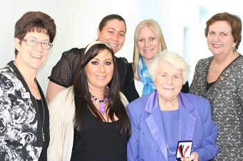 Rev Kaye Ronalds with recipients of the 30th Synod Moderators Medals. Photo Holly Jewell