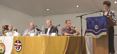 (L-R) Dr Libby Connors, Rev Dr David Ferguson, Dr Jim Cavaye, Phil Smith, Rev Kaye Ronalds Photo: Matt Gees