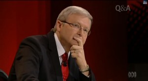 Kevin Rudd speaks about the Bible on ABC’s Q&A