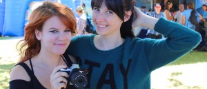 Shawna Howson (Nanalew) and Tessa Violet (Meekakitty) were invited to speak at Easterfest in 2014. Photo: Rohan Salmond