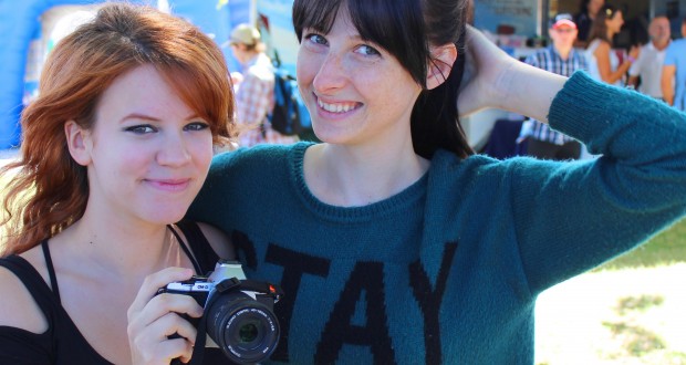 Shawna Howson (Nanalew) and Tessa Violet (Meekakitty) were invited to speak at Easterfest in 2014. Photo: Rohan Salmond