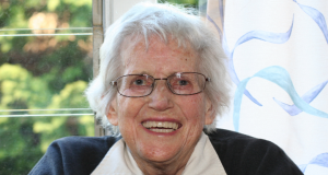 Betty Willis (Order of Australia), at her home in Blue Care Toowoomba. Photo taken by Ashley Thompson.