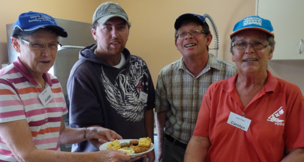 Andy's Place volunteers at Friday lunch. Photo taken by Frank Millett.