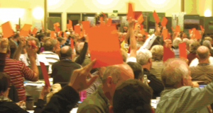 Members vote positively at the 31st Synod. Photo by Uniting Communications.