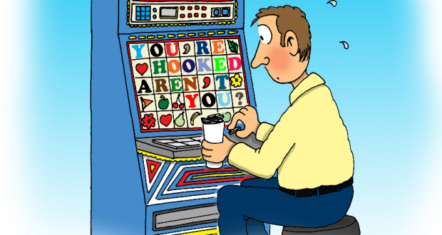 Bruce Mullan explores the ethics of churches accessing gambling revenue. Cartoon by Phil Day.