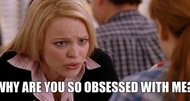Regina George from Mean Girls asks "Why are you so obsessed with me?". Photo: SNL Studios