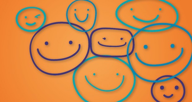 Smiley faces. Graphic by Holly Jewell.