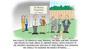 Ministry preparation and training cartoon by Phil Day.