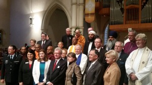 Brisbane's civic and religious leaders gather in St Stephen's Cathedral with the Dalai Lama.
