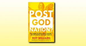 Post-God Nation book cover, author is Roy Williams, publisher is ABC Books, released in 2015.