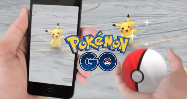 Augmented reality game Pokemon Go. Photo property of Gilang Grimoire YouTube channel, labelled for reuse.