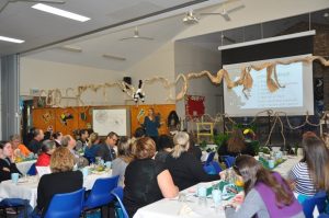 Dr Brenda Heyworth speaks at a Parenting Breakfast event at Redcliffe. Photo: Cynthia Paternott